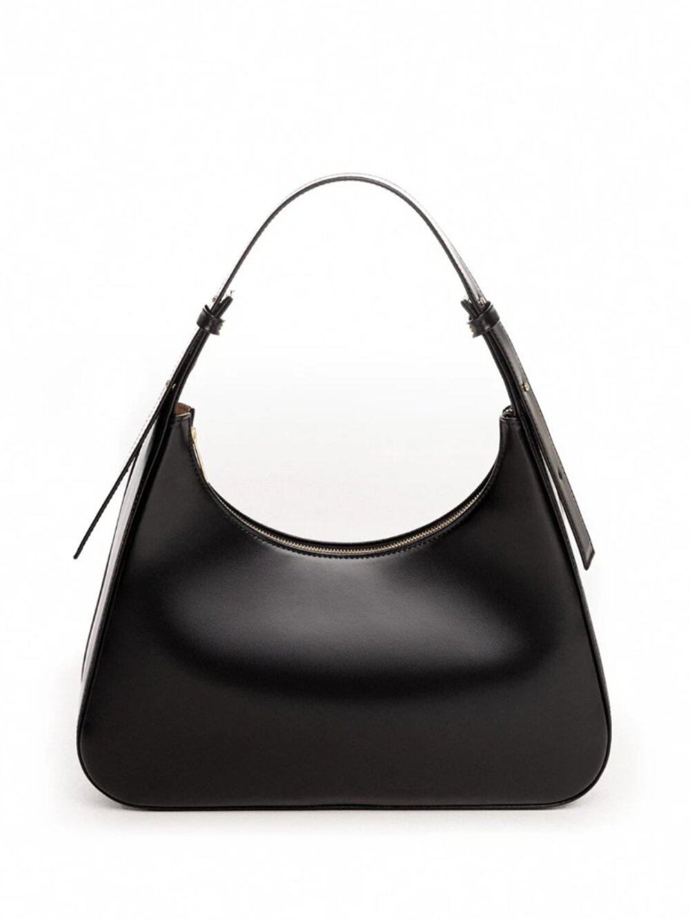 BAGLLET BG135 Black Italian Leather Large Hobo Shoulder Bag - Picture 4 of 16